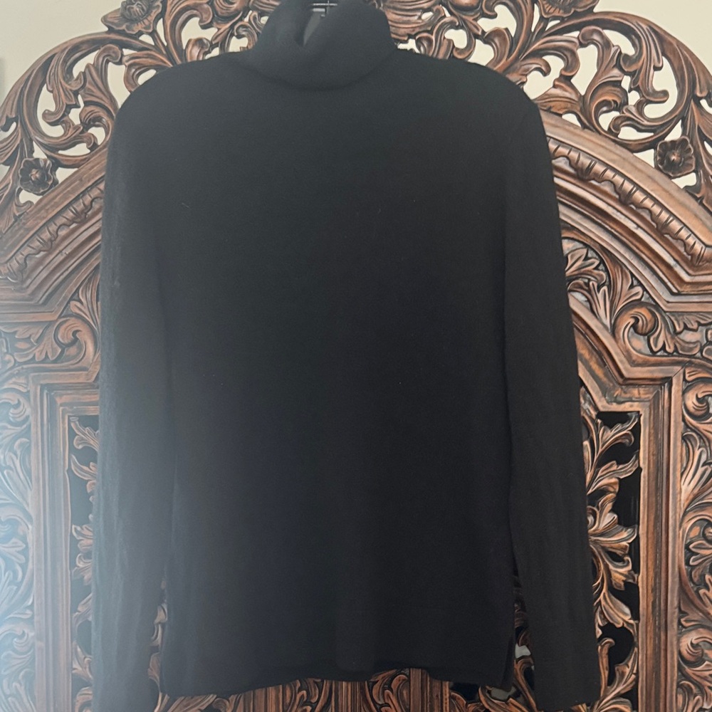 Neiman Marcus Cashmere Collection Black Turtleneck Sweater sz XL